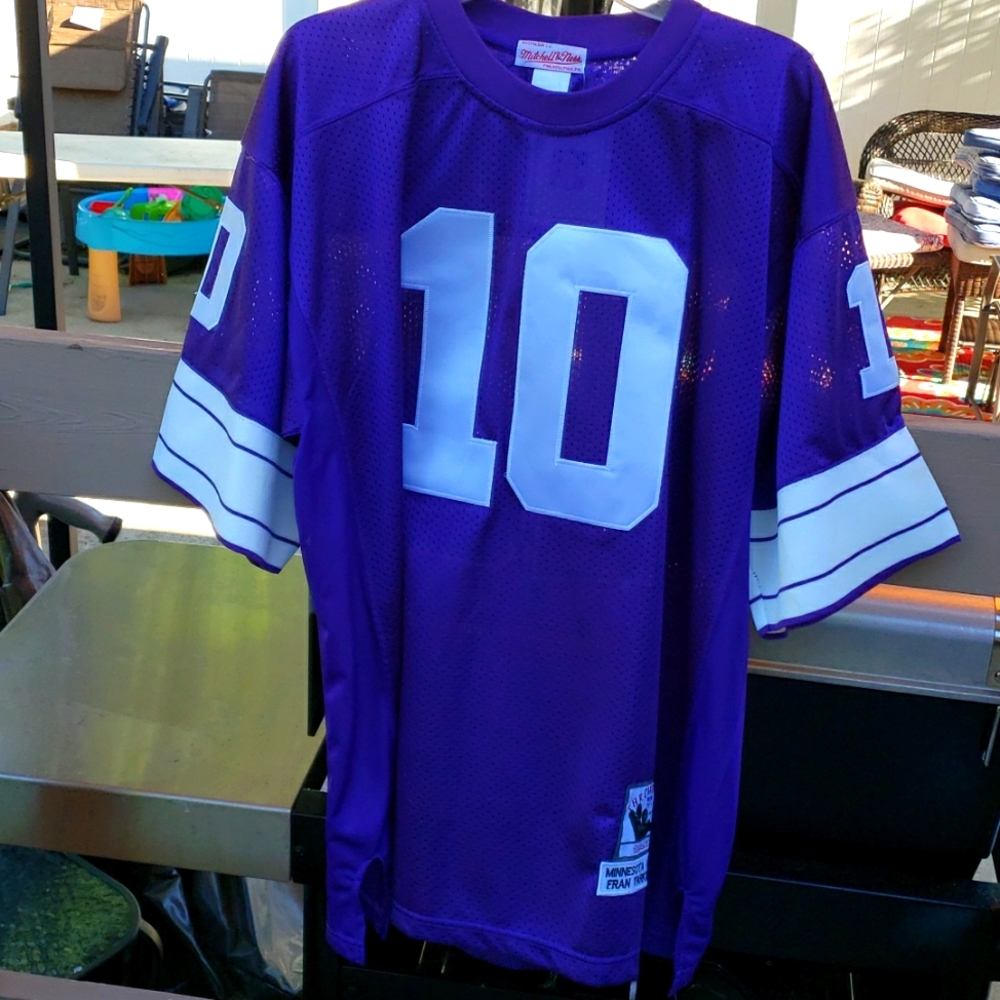 Vintage #10 Fran Tarkenton Minnesota Vikings Jersey size Large.